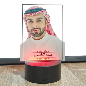 هديه له بصورته مع اسمه